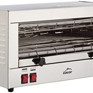 Lacor 2400 W elektryczny poziomy pojedynczy stojak grill, srebrny, 25