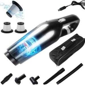 Odkurzacz ręczny akumulatorowy mocny 15 000 PA akumulatorowy bezworkowy