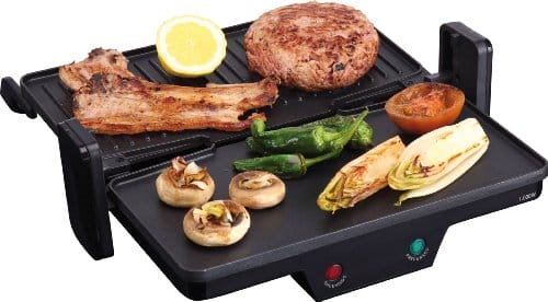 Jata GR266 - Elektryczny grill stołowy 3 w 1 - Kratka 27x14 cm - Kippbare obere Grillfläche - Auffangschale für Fette - Sicherheitsnorm A12 - 1.000 W - obrazek 8