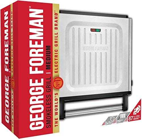 George Foreman grill elektryczny, bezdymny, kontaktowy, redukujący ilo - obrazek 13