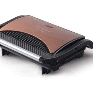 Team Kalorik TKG SWM 1050 CO - Elektryczny grill kontaktowy i stołowy | Opiekacz do kanapek | Paninimaker 700 miedziany
