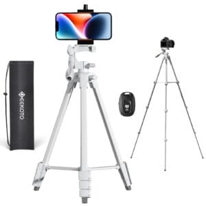 GEEKOTO Statyw do smartfona, regulowany 55-calowy telefon komórkowy z