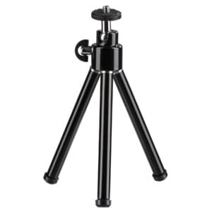 Hama Statyw Mini do Aparatu Kamery (Tripod 3D Ball Głowica Rozciągany) Czarny - Stabilność na Nierównych Powierzchniach | Kompatybilny z Aparatami, Kamerami, Mikrofonami | Regulacja Wysokości 14-21 cm | Dla Profesjonalistów i Entuzjastów | Tripody