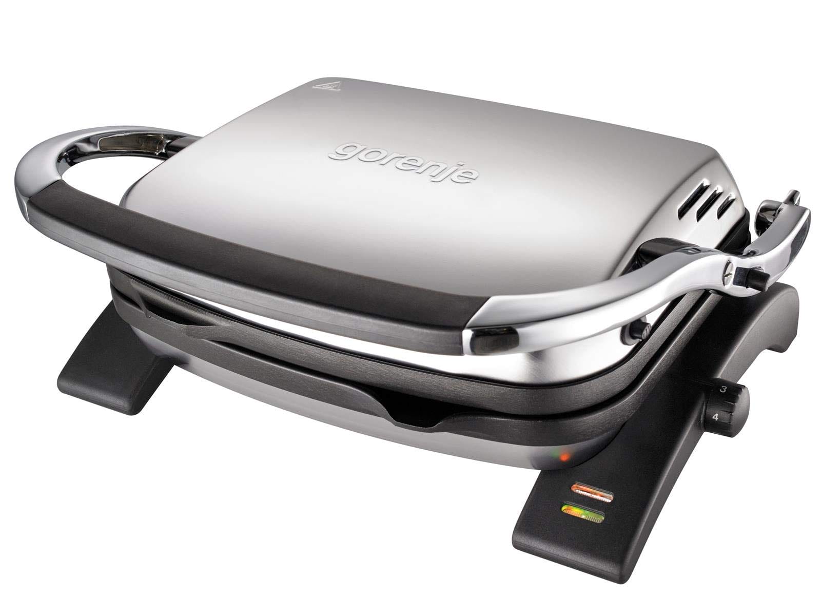 Gorenje KR1800EPRO - Grill kontaktowy elektryczny 1800W, czarny/srebrny