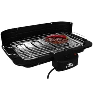 LENTZ Elektryczny grill stołowy 2200 W - bogaty w słowa kluczowe, idealny do grillowania na przyjęciach - 74332