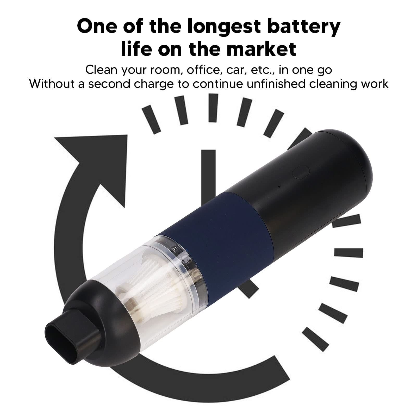 Ręczny Odkurzacz Bezprzewodowy Schludny Akumulator Mini 20K Pa Silne - obrazek 6