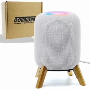 Stojak z prawdziwego drewna dla Homepod 2. generacji 2023 akcesoria do