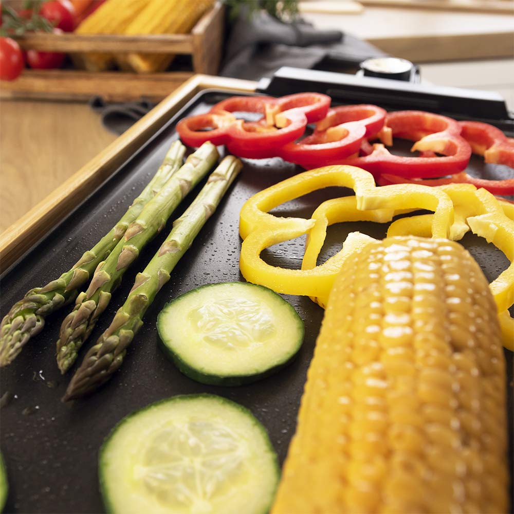 Cecotec Tasty - Elektrogrill 2000 W, Aluminiumgussplatte, einstellbarer Thermostat, große Kochfläche - obrazek 5