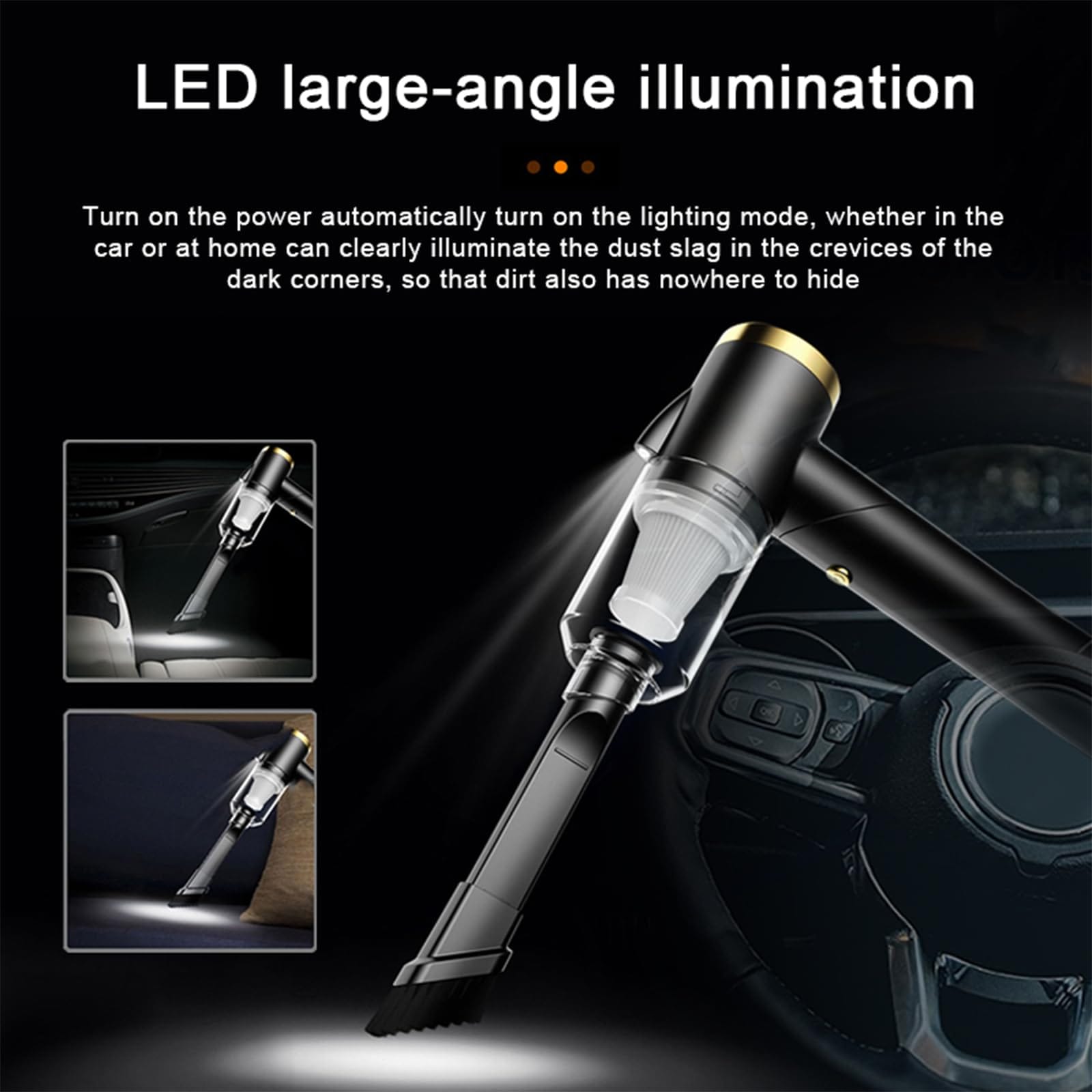 Ręczny odkurzacz odkurzacz samochodowy potężny bezprzewodowy odkurzacz - obrazek 2