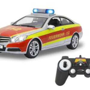 JAMARA Mercedes-Benz E 350 Coupé Pompier 1:16 argent/rouge 24GHz