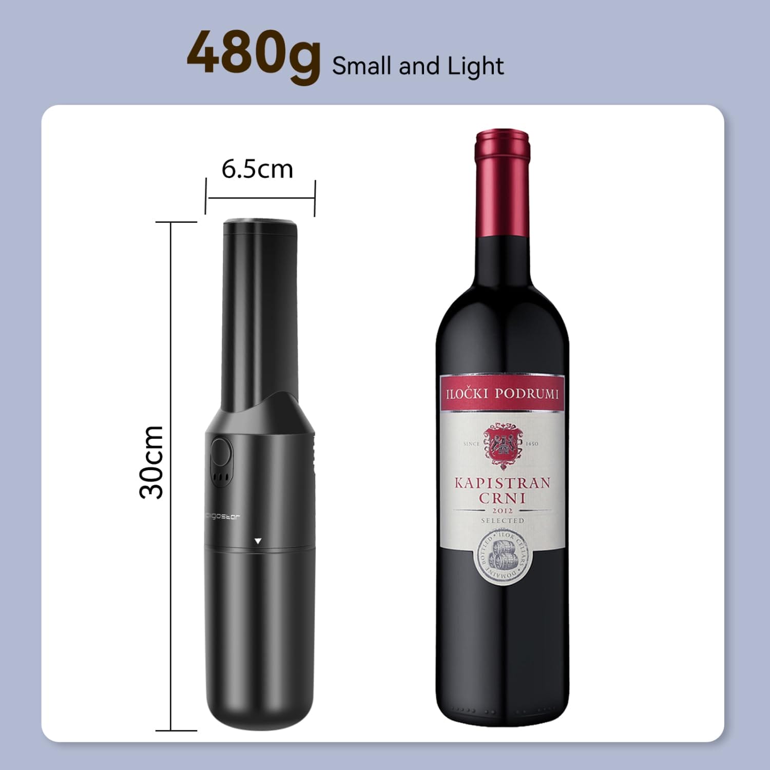 Aigostar Bezprzewodowy odkurzacz ręczny 50W ładowarka USB-C lekki 500g. - obrazek 2