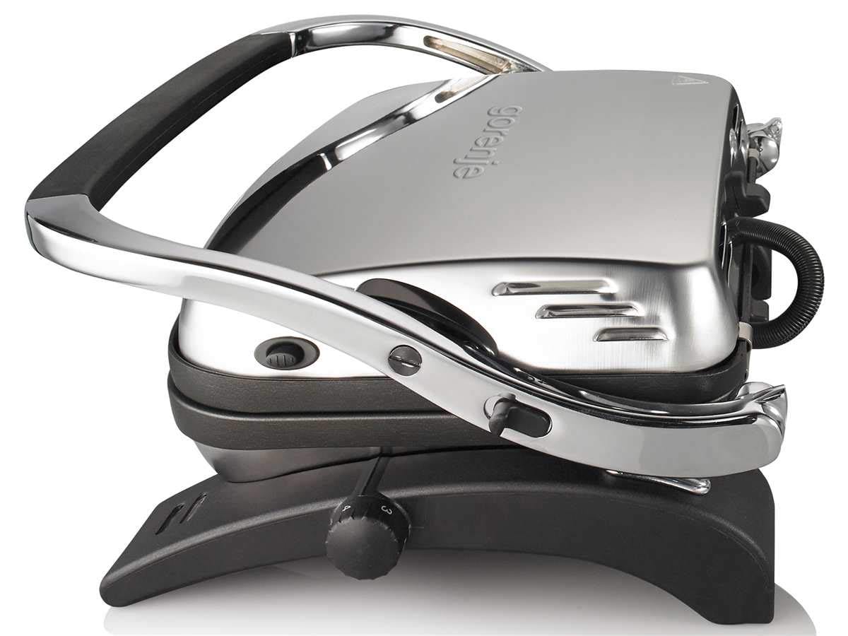 Gorenje KR1800EPRO - Grill kontaktowy elektryczny 1800W, czarny/srebrny - obrazek 3