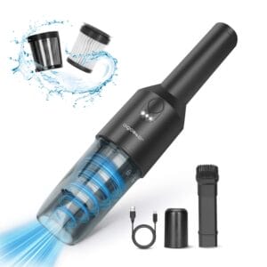 Aigostar Bezprzewodowy odkurzacz ręczny 50W ładowarka USB-C lekki 500g.