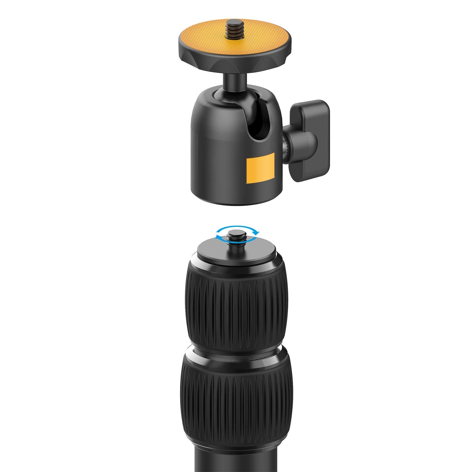 VIJIM LS01 - Wysuwany stojak lampy z zaciskiem stołowym | Regulacja wysokości | Wielofunkcyjny | Metalowy | Obrotowa głowica | Tripody - obrazek 9