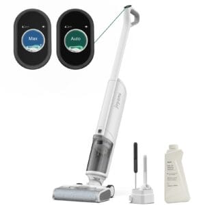 JOYAMI Bezprzewodowy odkurzacz do wody i kurzu LCD cyfrowy ekran odkurzacz