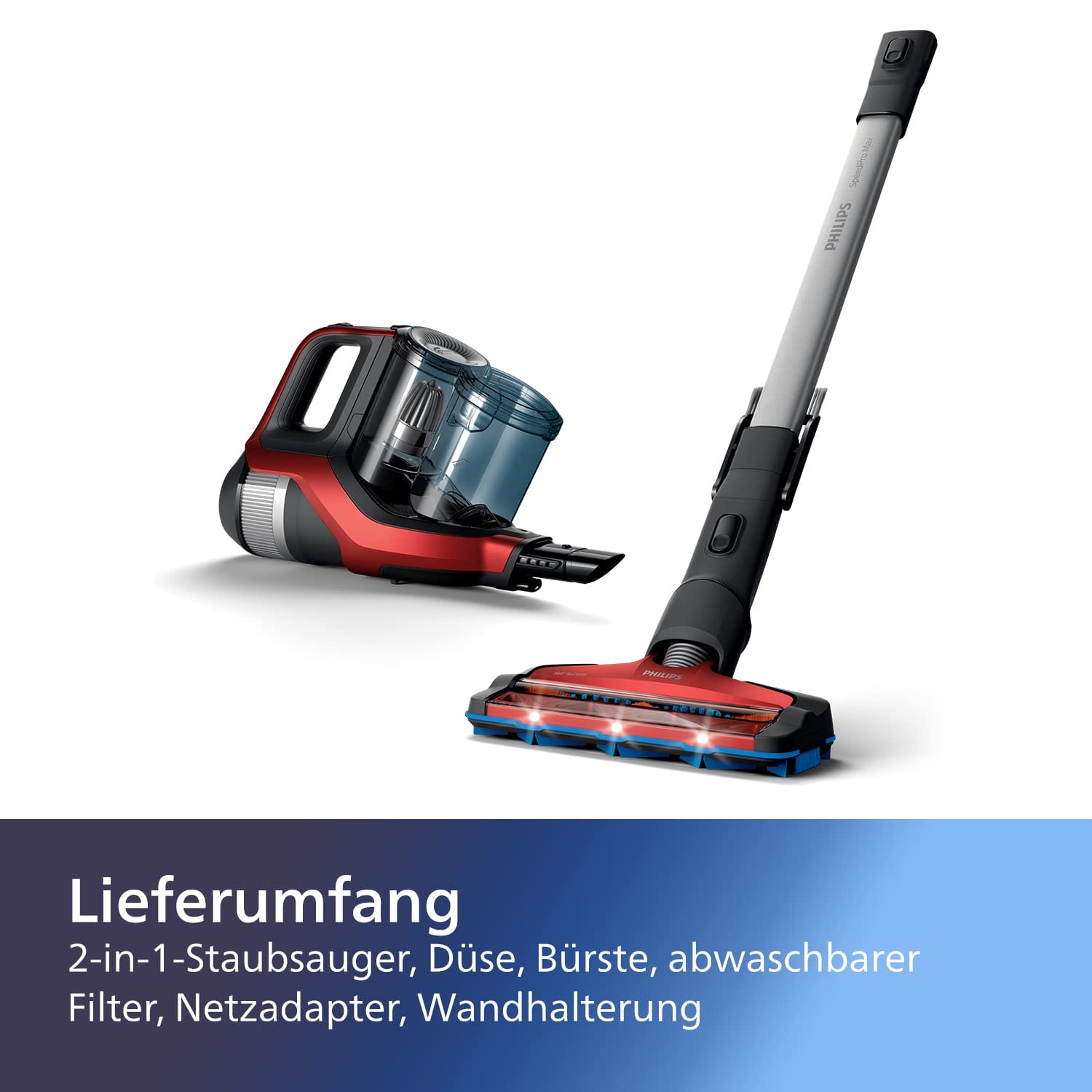 Philips SpeedPro Max Bezprzewodowy Odkurzacz Pionowy i Ręczny 2w1 do 65 - obrazek 5