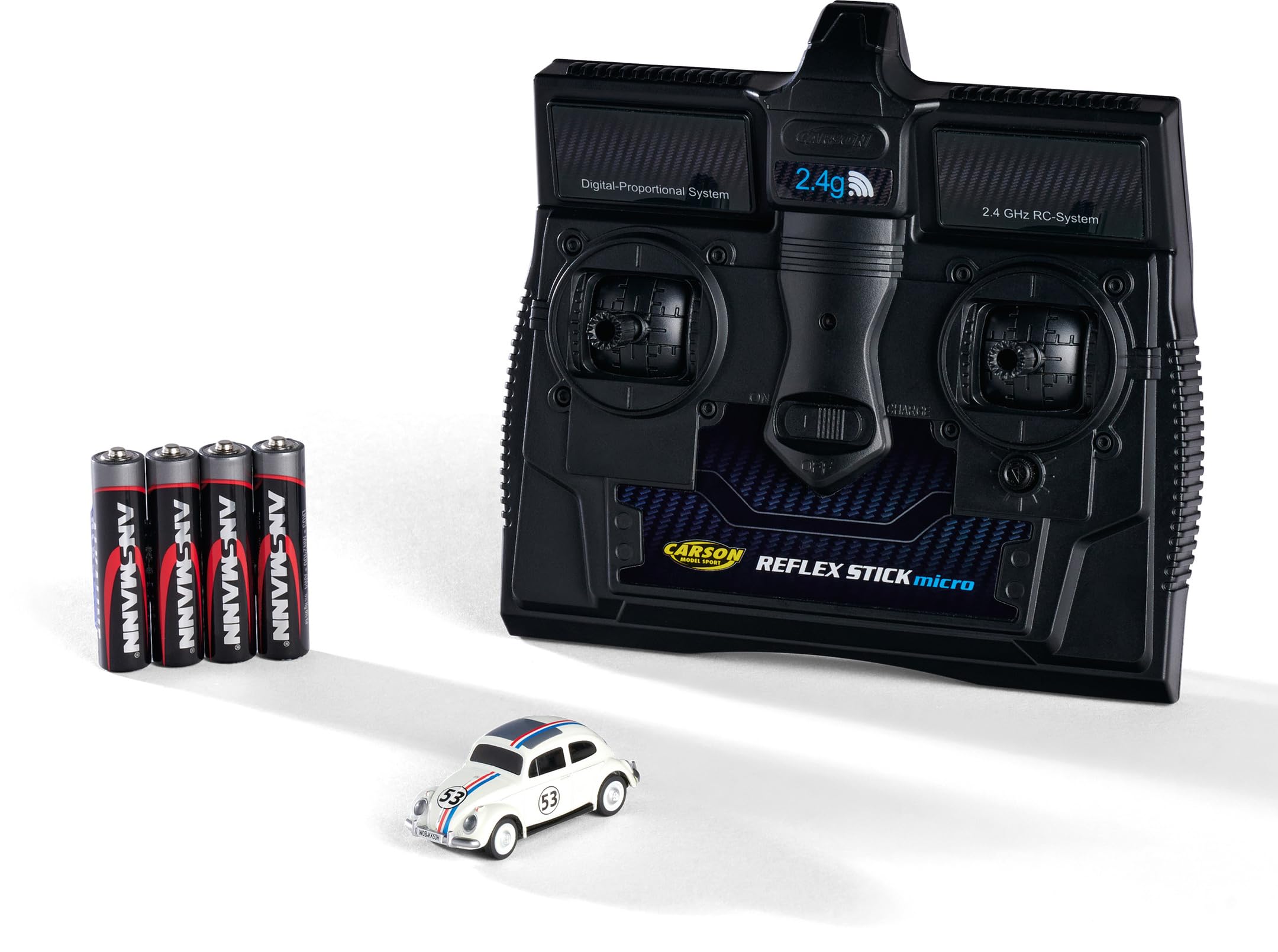 Carson 500504153 1:87 VW Beetle Rallye 2.4G 100% RTR - Gotowy do jazdy