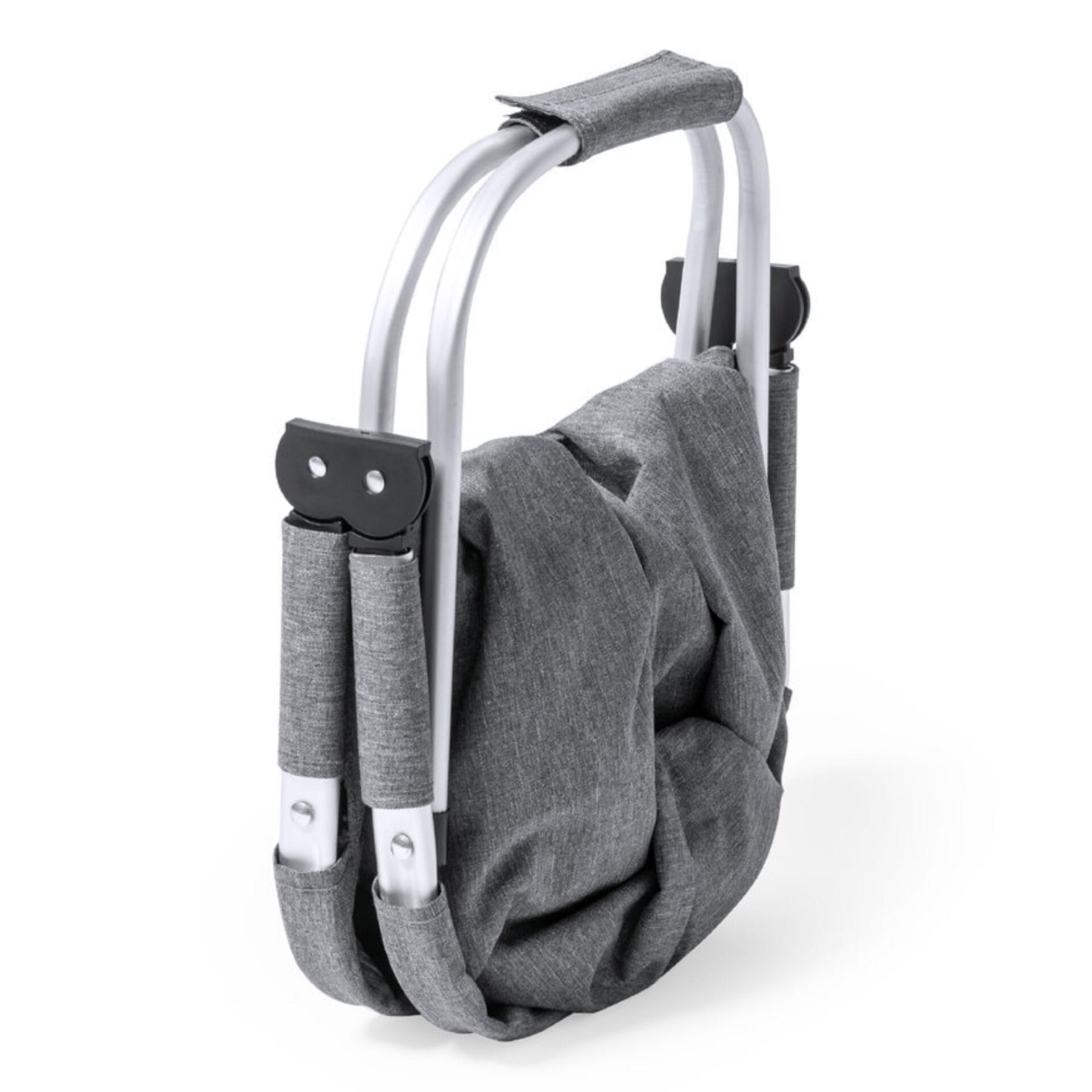 Ekologiczny składany kosz na zakupy z PET z recyklingu z aluminiową ramą - obrazek 7