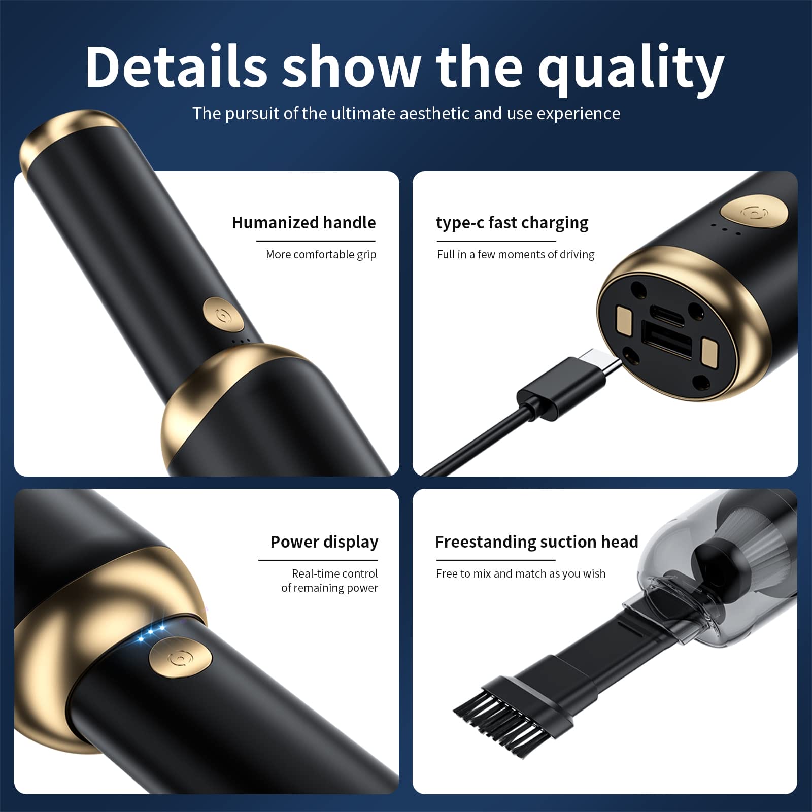 Bezprzewodowy odkurzacz ręczny UPOHYEE - obrazek 3