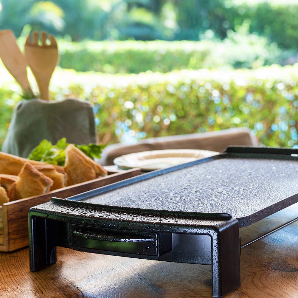 Cecotec Griddle Tasty - Elektryczny grill o mocy 2600 W, z kamieniową powłoką RockStone, dużą powierzchnią 45x25 cm i regulowanym termostatem - idealny do szybkiego i precyzyjnego gotowania - obrazek 5