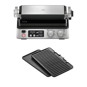 Braun MultiGrill 7 CG 7040 grill kontaktowy z płytkami grillowymi i płaskimi pozycje grillowania: kontakt BBQ piekarnik płyty nadające się do mycia w zmywarce tacka na tłuszcz maksymalna