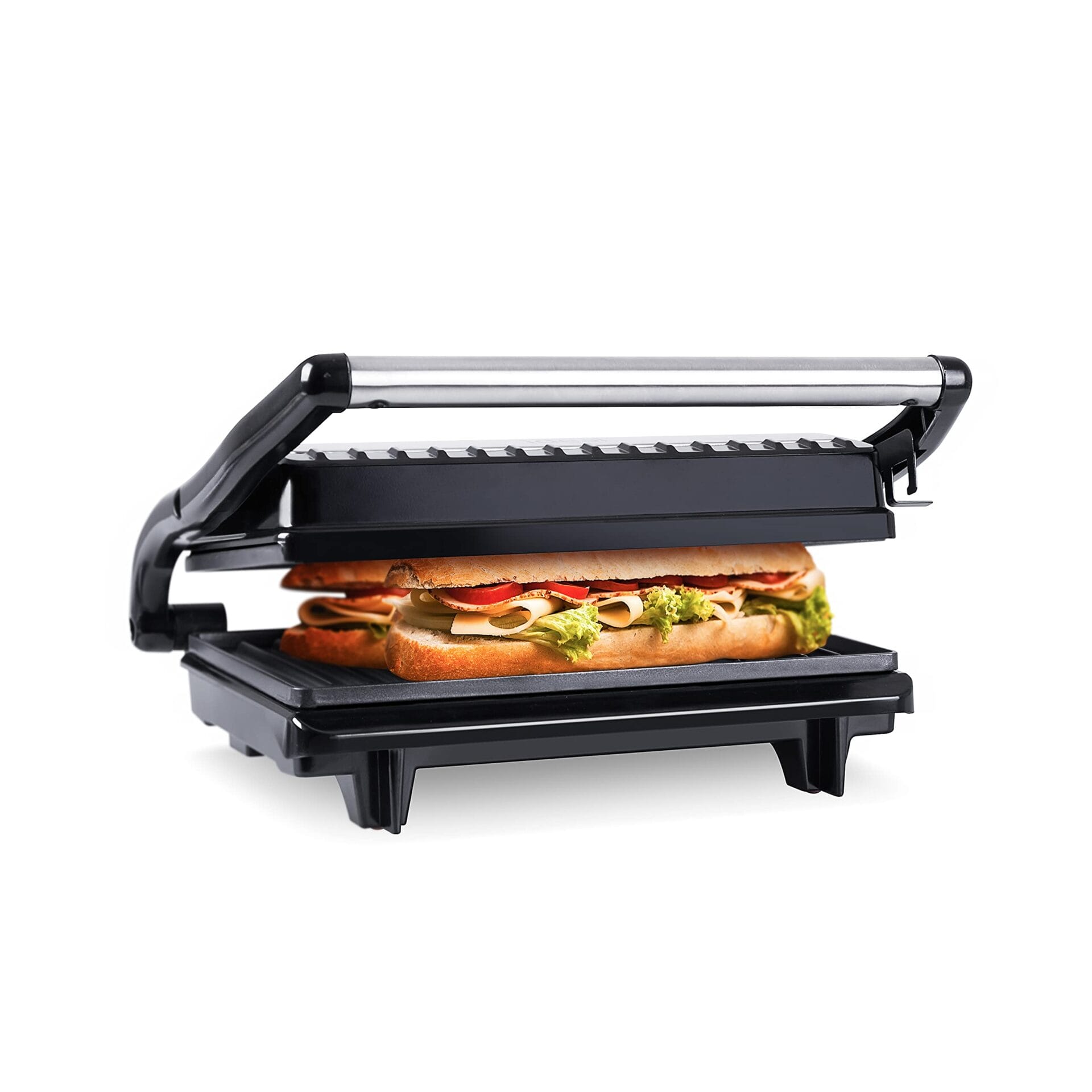 Grill elektryczny opiekacz do kanapek kontaktowy Panini płyty z nieprzywierającą powłoką - eldom IK1701 - obrazek 4