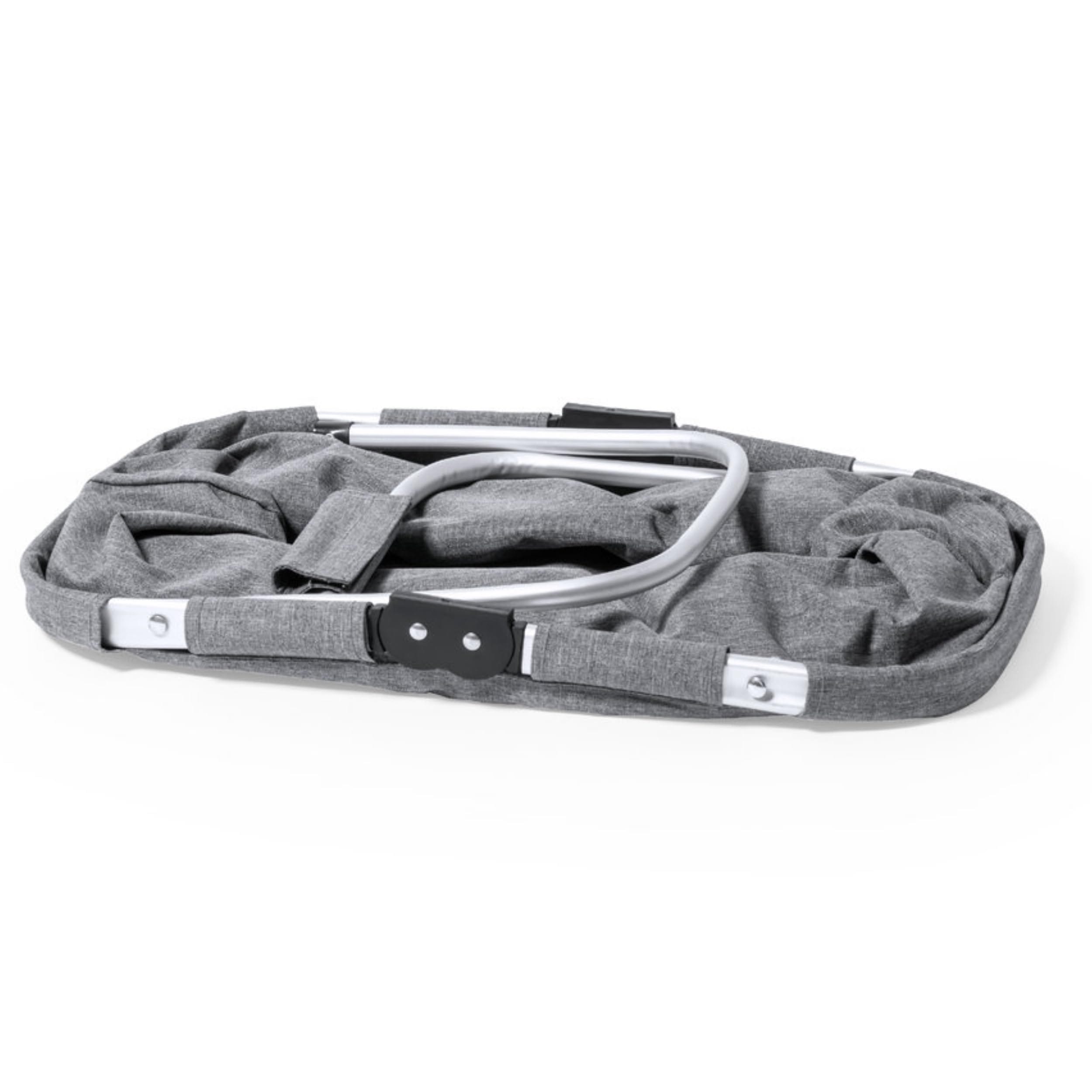 Ekologiczny składany kosz na zakupy z PET z recyklingu z aluminiową ramą - obrazek 5