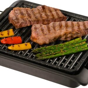 BEST DIRECT Starlyf Smokefree - Oryginalny Grill Elektryczny Bez Dymu z Powierzchnią Gresową