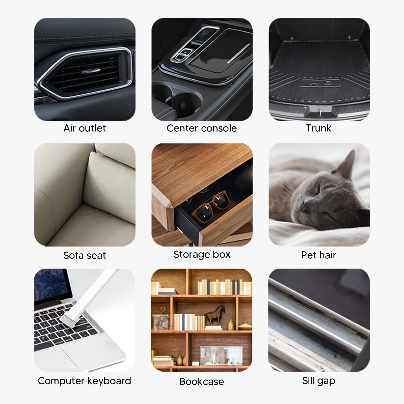 Ręczny Odkurzacz Bezprzewodowy Schludny Akumulator Mini 20K Pa Silne - obrazek 9