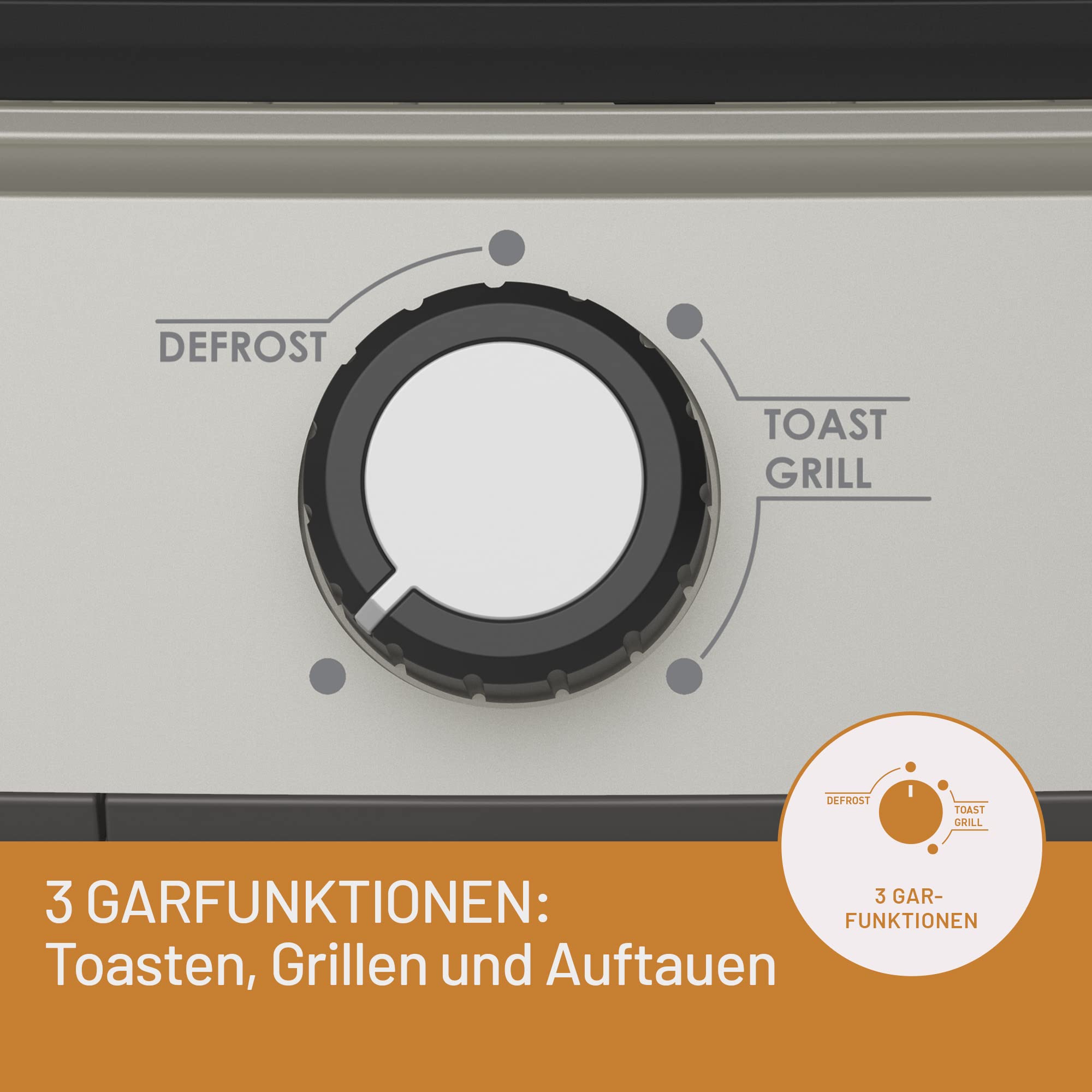 Grill Imetec Griglia - Elektryczny grill z funkcją tostera, 2000 W, 7 pozycji grillowania, antihaftowe aluminium, grafitowy kolor - obrazek 2