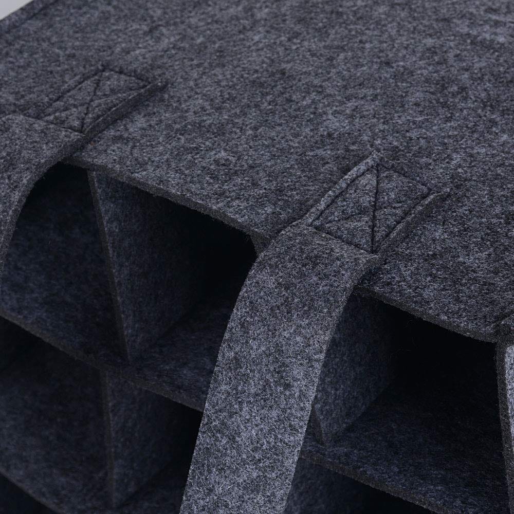 Amacoam Torba na butelkę wina filcowy kosz na butelki do wina piwa - obrazek 5