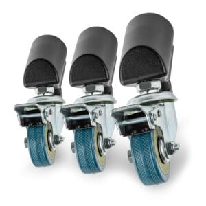 Walimex Pro Kółka do statywu Pro zestaw 3-częściowy - płynne poruszanie się, mobilność w studiu fitness, wytrzymałe wykonanie - Tripody