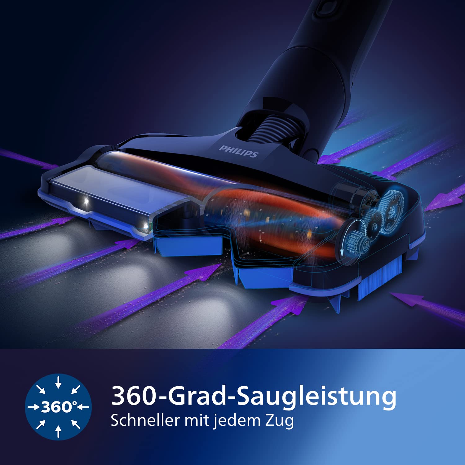 Philips SpeedPro Max Bezprzewodowy Odkurzacz Pionowy i Ręczny 2w1 do 65 - obrazek 2
