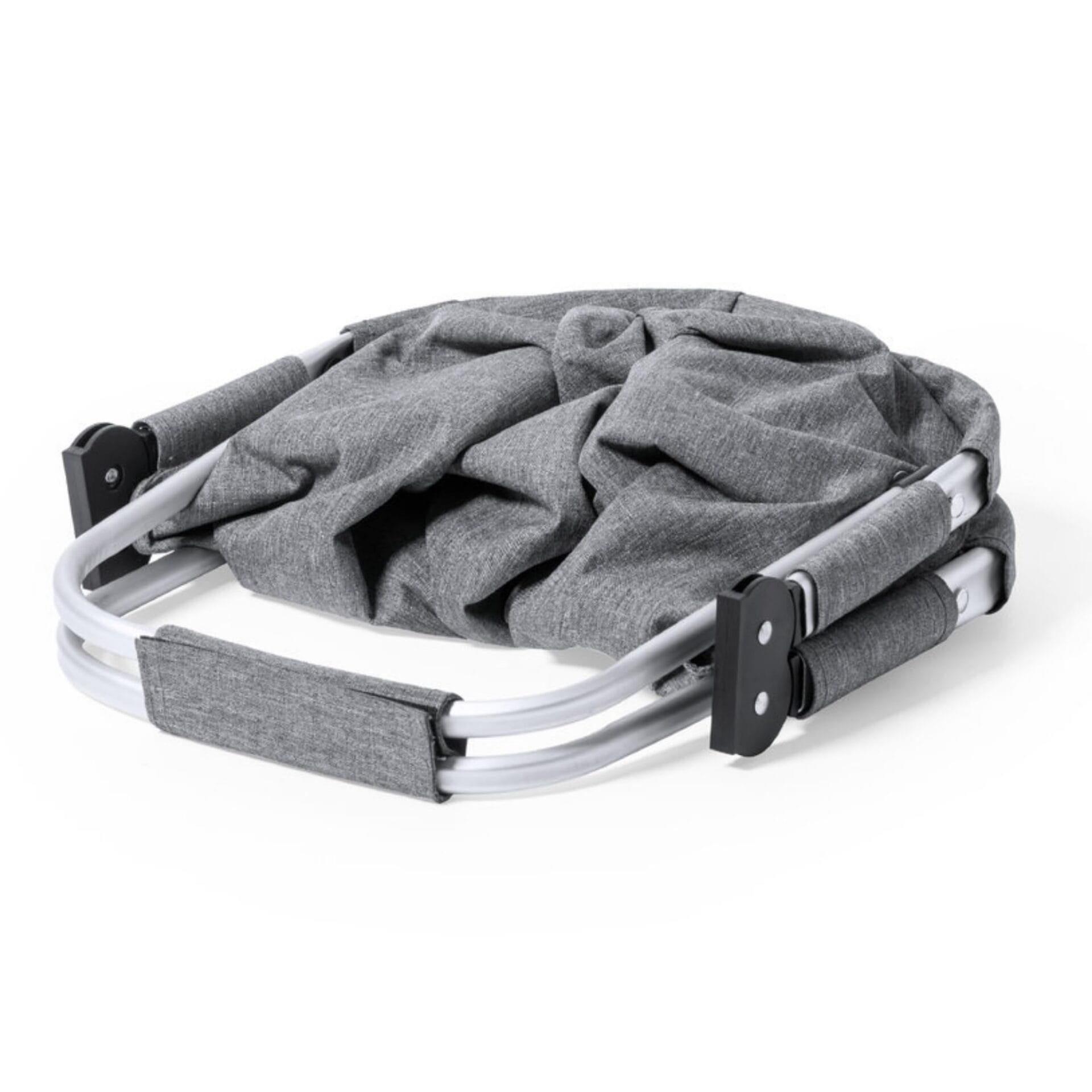 Ekologiczny składany kosz na zakupy z PET z recyklingu z aluminiową ramą - obrazek 6