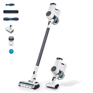 hoogo Odkurzacz akumulatorowy S4 2 w 1 bezworkowy bezprzewodowy czas pracy