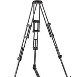 Manfrotto MVTTWINGC - Statyw wideo z podwójną rurą (75 mm/100 mm) - Lekki, wytrzymały i stabilny - Kompatybilny z półkulami - Regulowany pająk i blokada nóg - Idealny dla profesjonalnych filmowców - Tripody