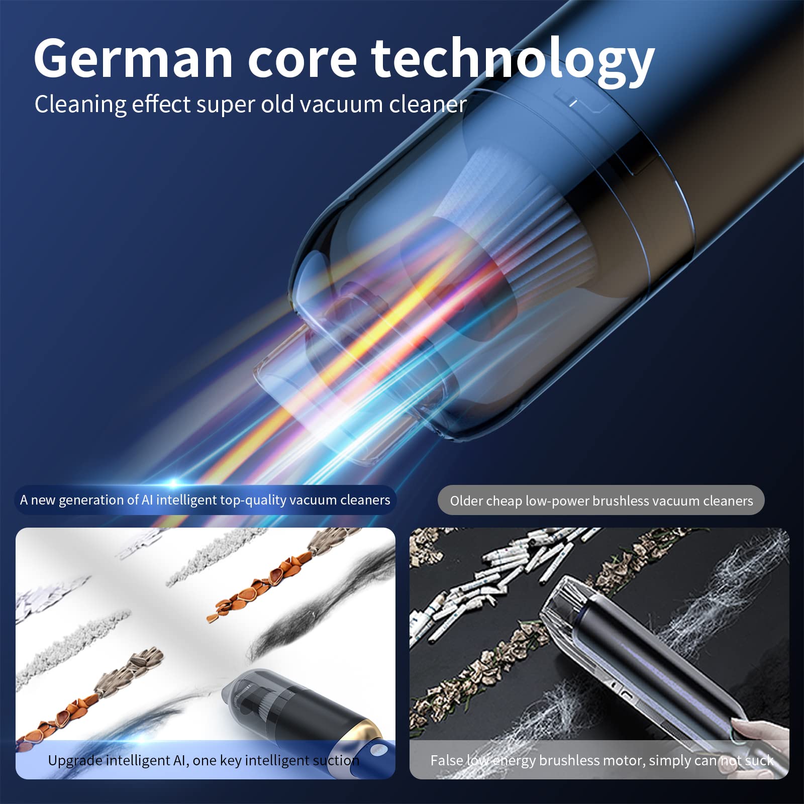 Bezprzewodowy odkurzacz ręczny UPOHYEE - obrazek 4