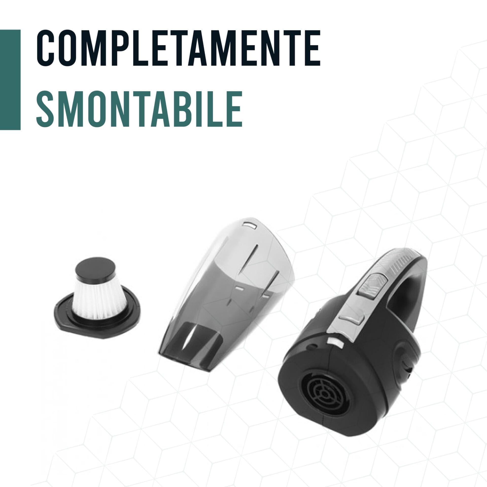 Przenośny odkurzacz samochodowy bezprzewodowy odkurzacz do okruchów - - obrazek 6