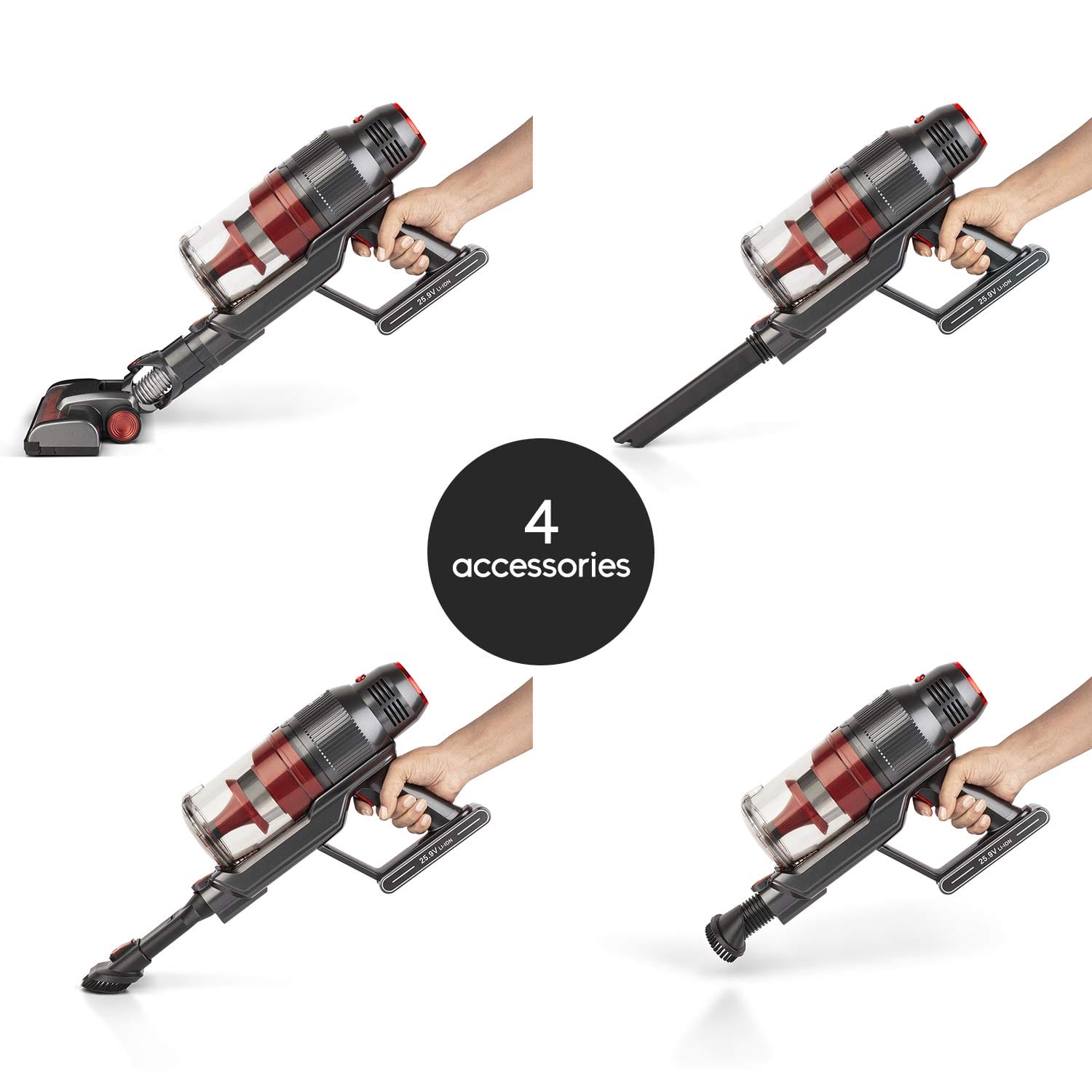 H.Koenig Pionowy bezprzewodowy odkurzacz FullPower UPX18 2 w 1 kompaktowy - obrazek 7