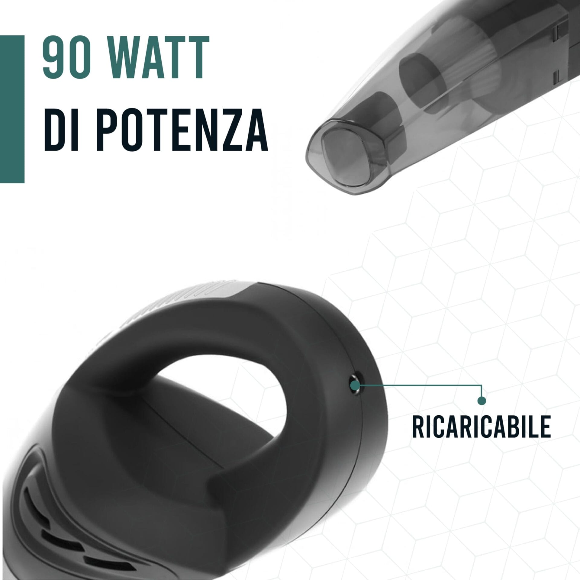 Przenośny odkurzacz samochodowy bezprzewodowy odkurzacz do okruchów - - obrazek 5