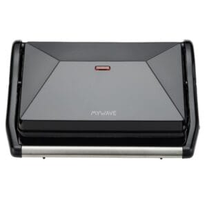 My Wave - Mini Contact Grill - 225 x 14 cm - Do wszystkich rodzajów żywności - Moc 800W i otwarcie 90º - Grill elektryczny z płytkami bez przywierania