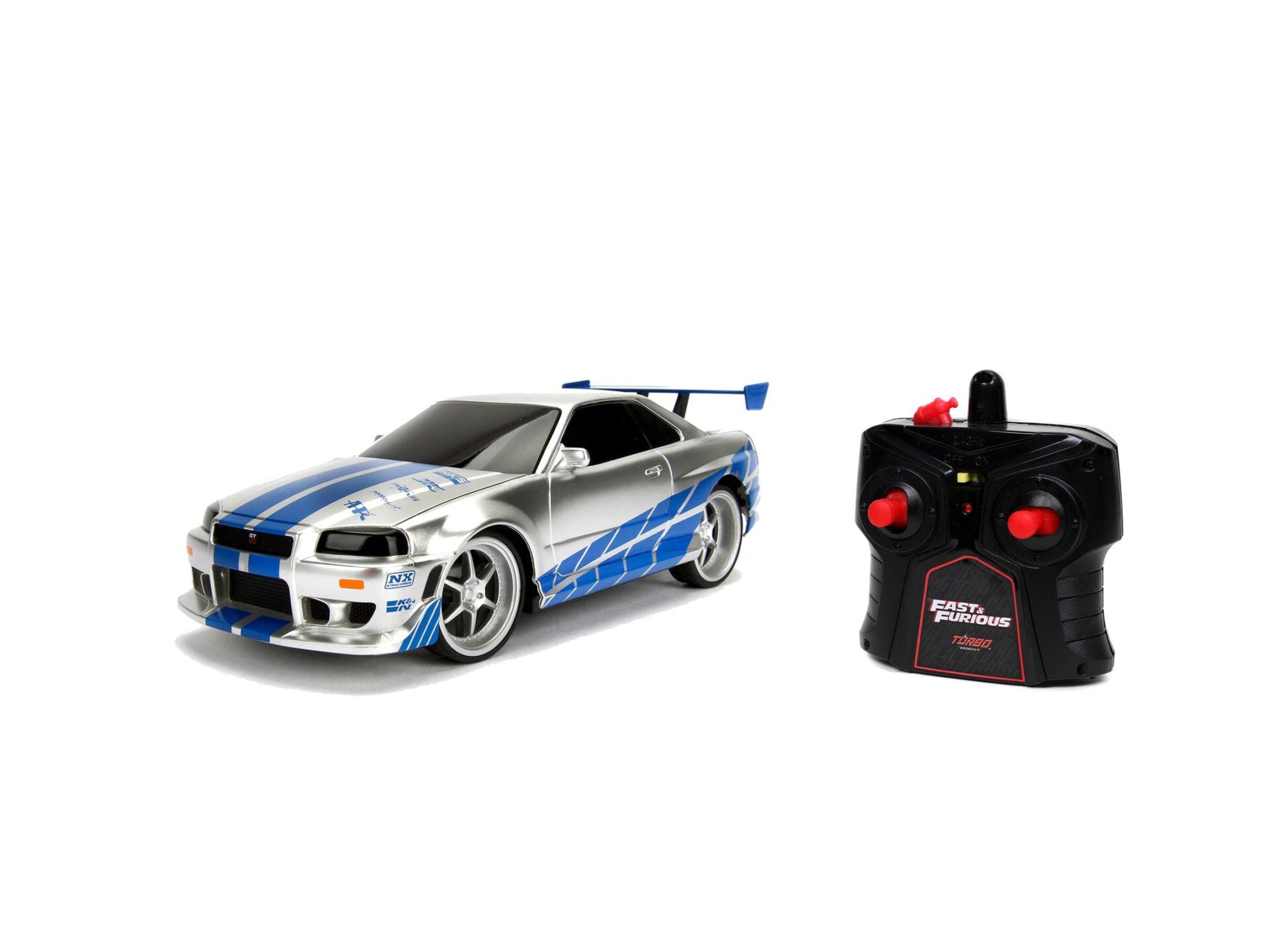 Jada Toys Fast & Furious RC samochód wyścigowy Nissan Skyline GT-R R34