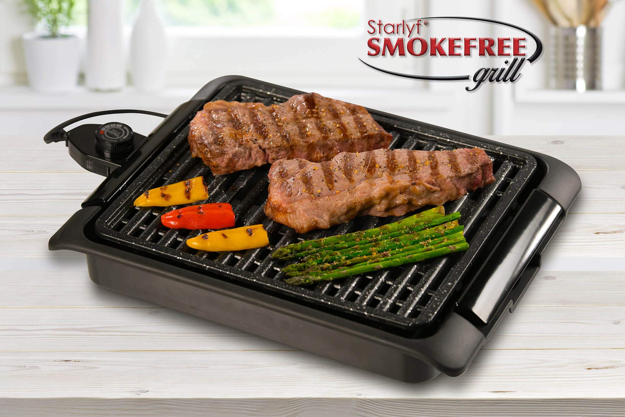 BEST DIRECT Starlyf Smokefree - Oryginalny Grill Elektryczny Bez Dymu z Powierzchnią Gresową - obrazek 7