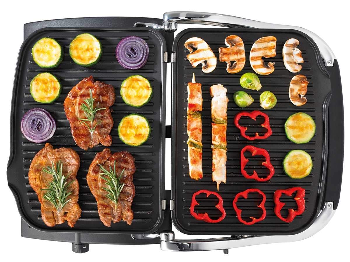 Gorenje KR1800EPRO - Grill kontaktowy elektryczny 1800W, czarny/srebrny - obrazek 2