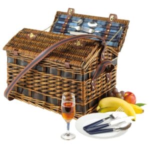Kosz piknikowy Summertime dla 4 osób waga 3800 g z paskiem do mocowania