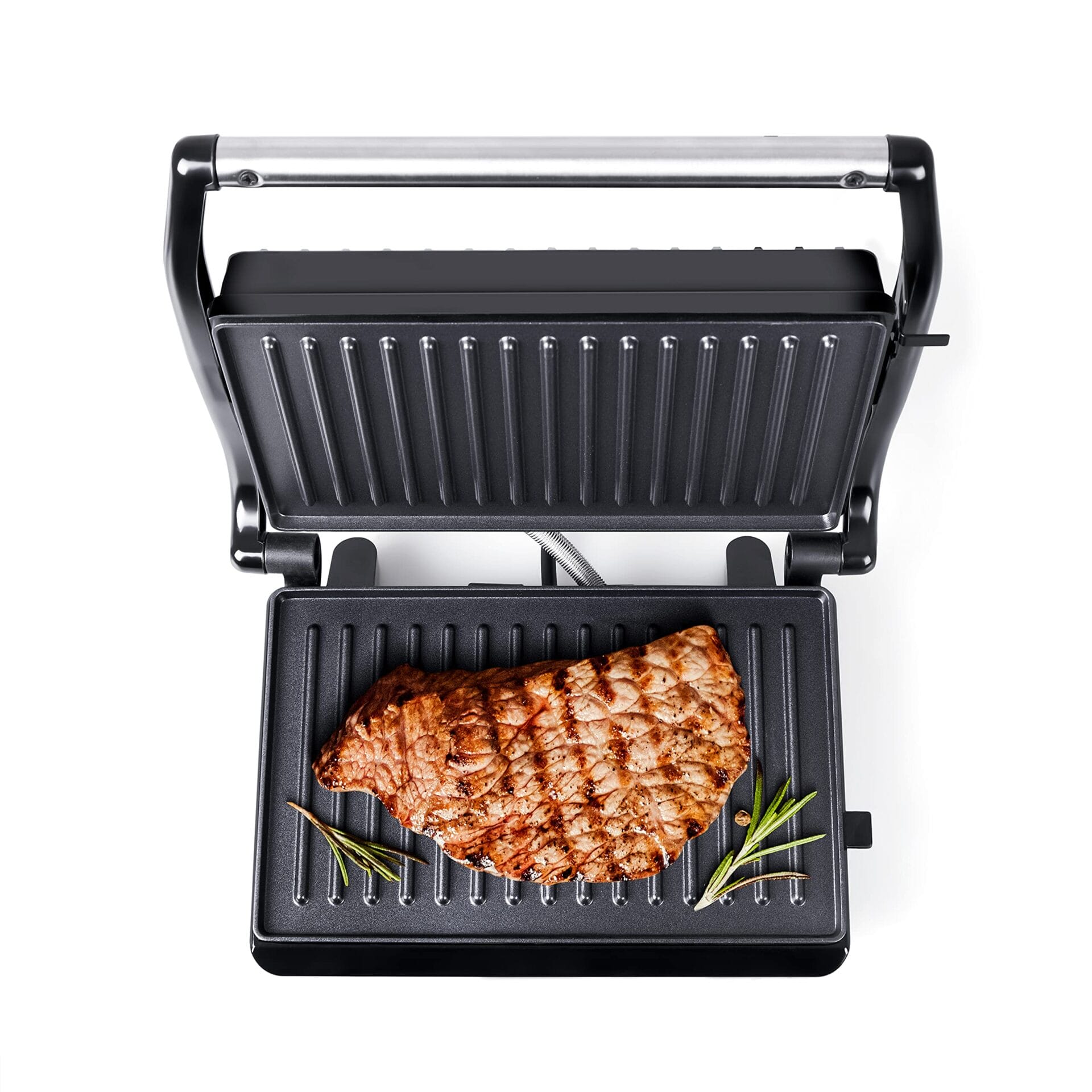 Grill elektryczny opiekacz do kanapek kontaktowy Panini płyty z nieprzywierającą powłoką - eldom IK1701 - obrazek 3