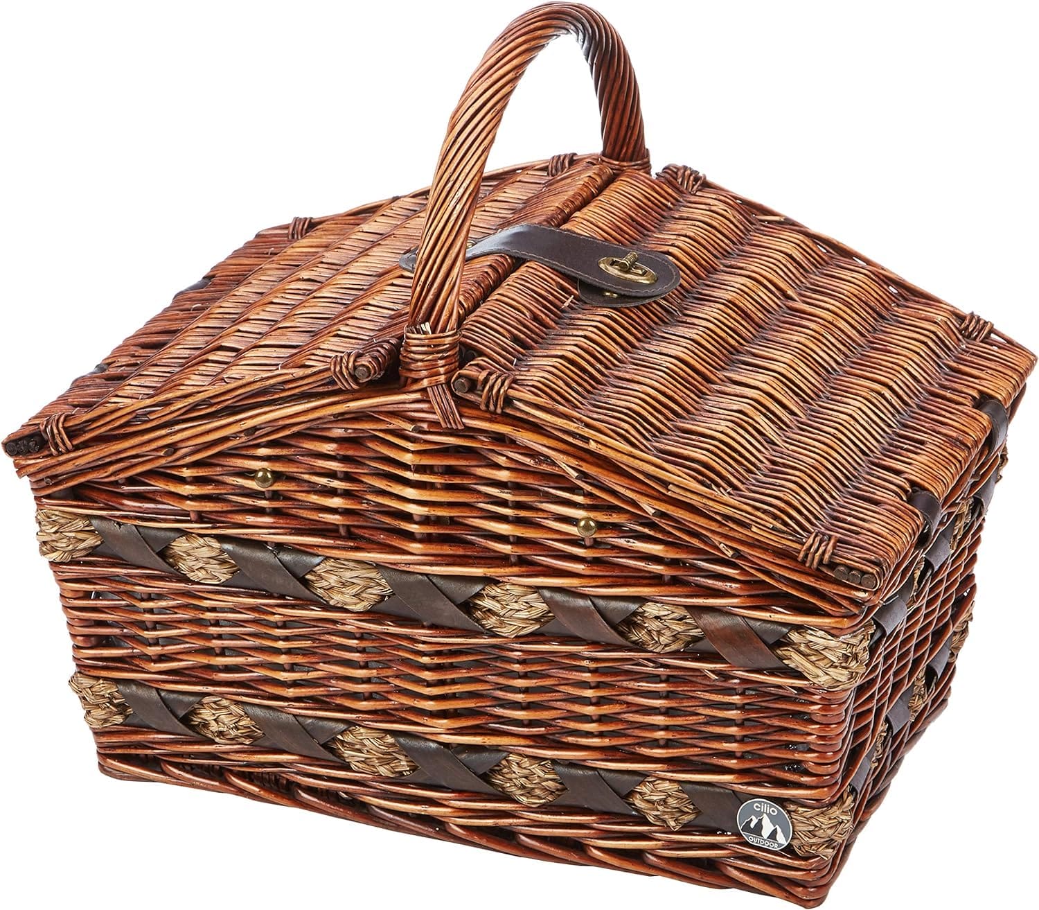 Cilio Como 155105 kosz piknikowy brązowy dla 4 osób - obrazek 4