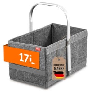 achilles Składany kosz na zakupy z filcu - składany kosz do noszenia z