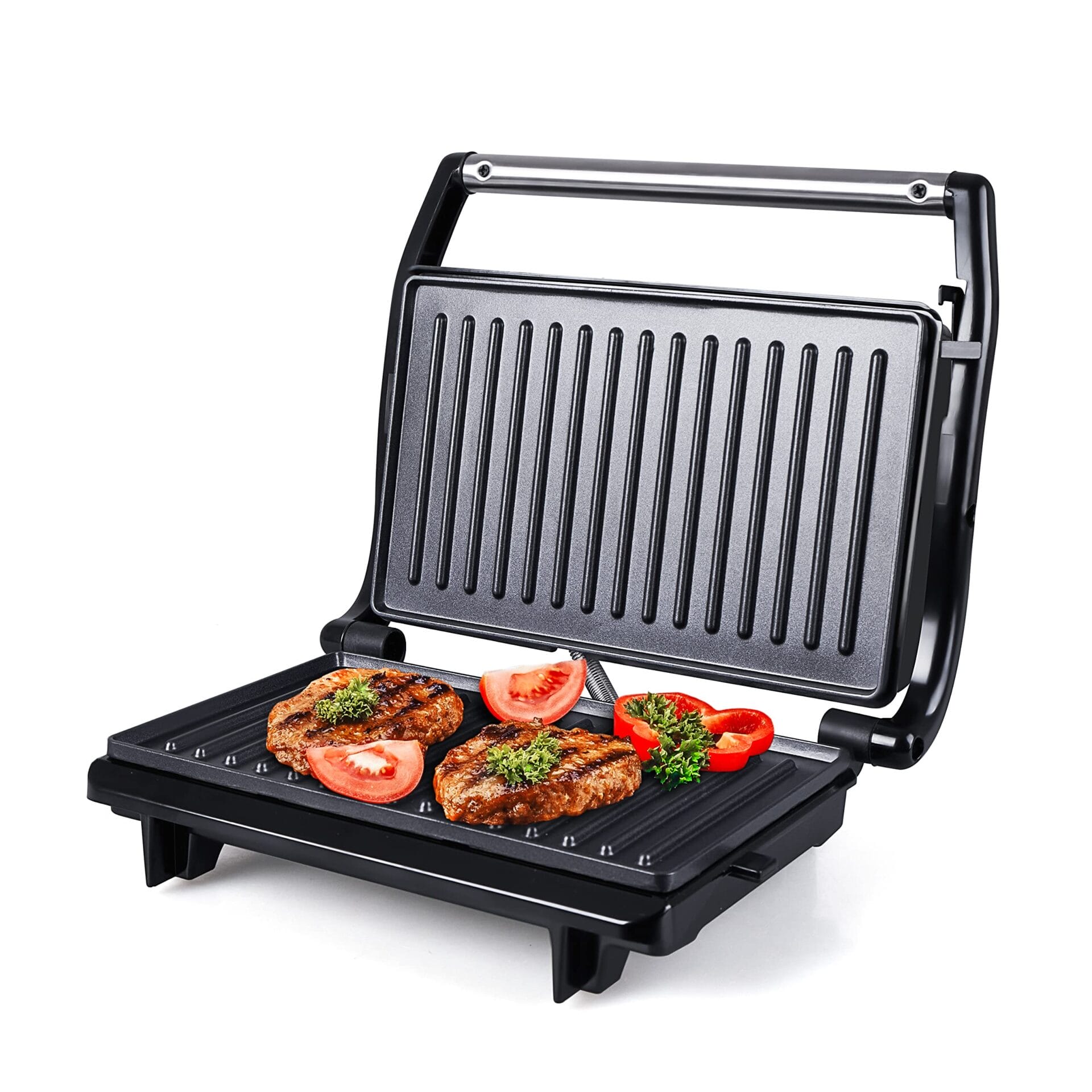 Grill elektryczny opiekacz do kanapek kontaktowy Panini płyty z nieprzywierającą powłoką - eldom IK1701 - obrazek 5