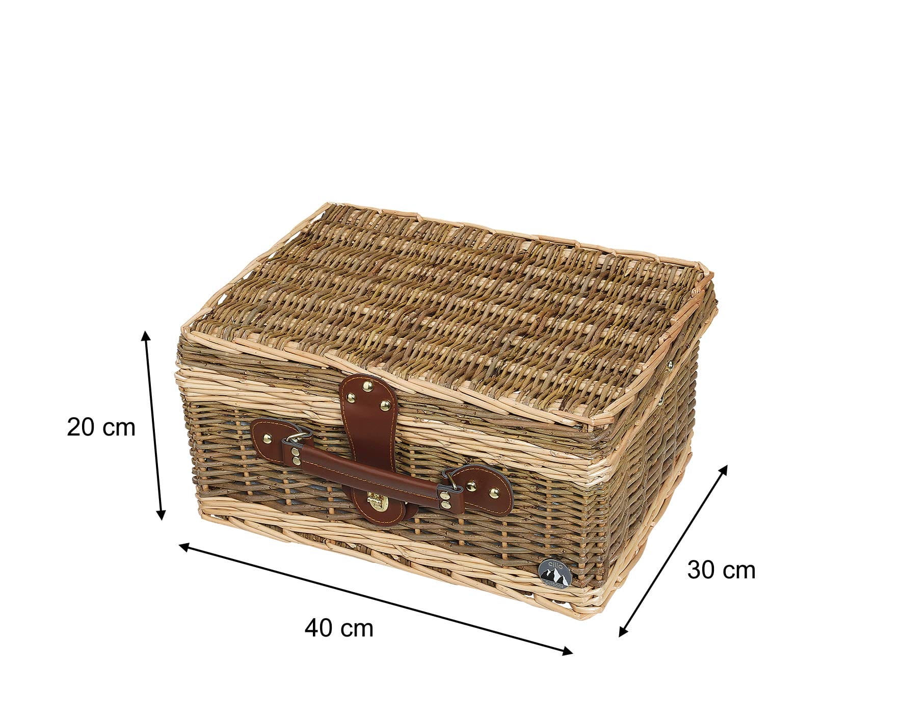 Cilio Melano kosz piknikowy brązowy M 156607 - obrazek 2